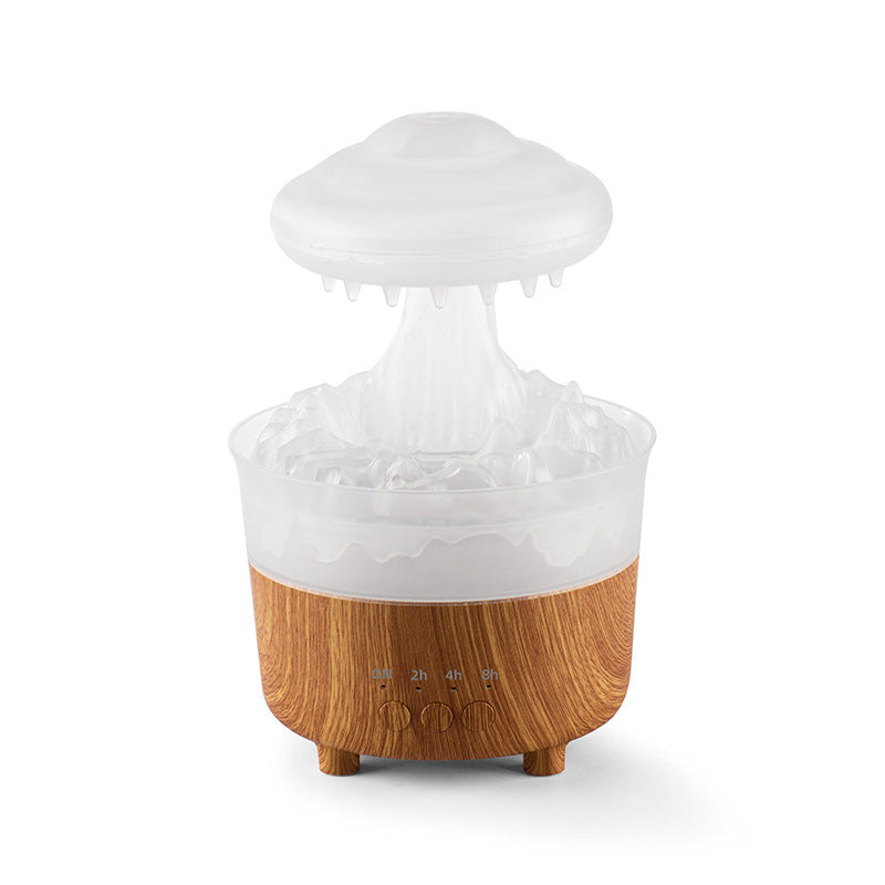 Raining Water Drop Sound Humidifier with 7 Color LED Light Essential Oil Diffuser