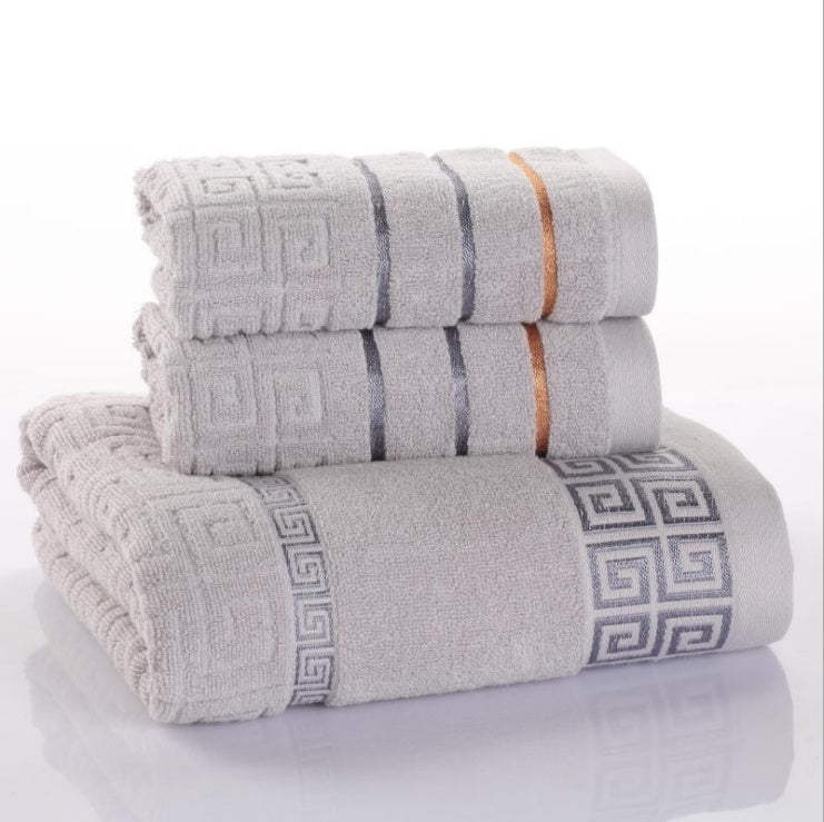 Three-Piece Cotton Towel Set