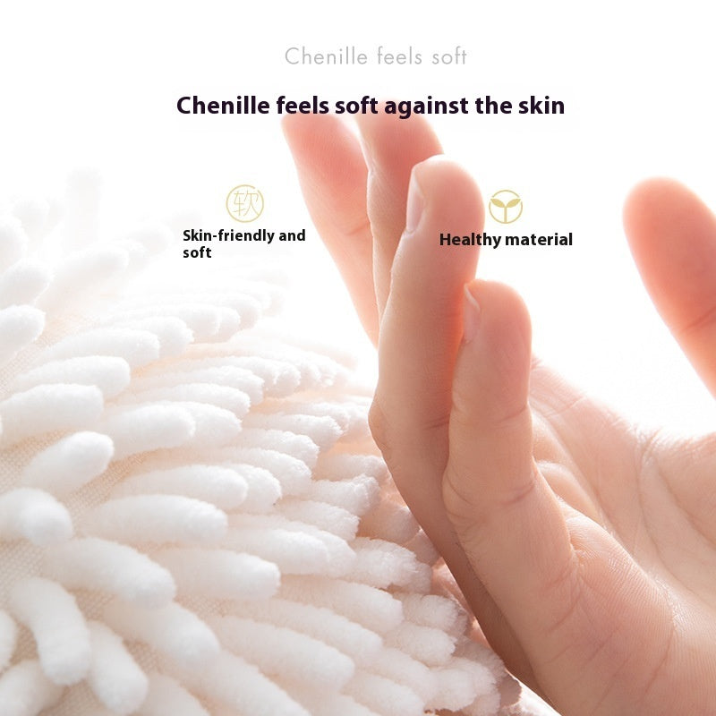 Hand-Wiping Ball Over Absorbent Cloth