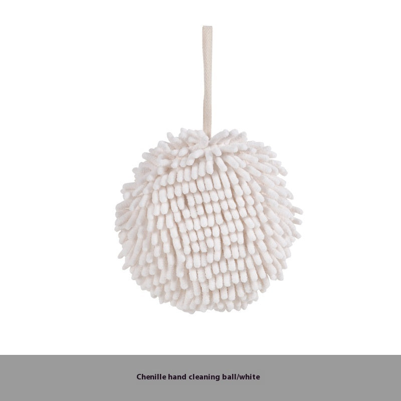 Hand-Wiping Ball Over Absorbent Cloth