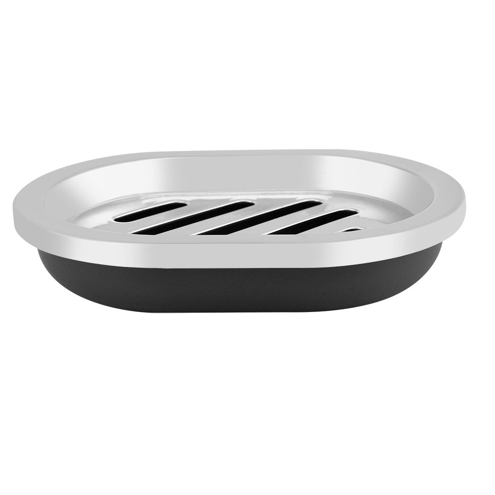 4Pcs/Set Bathroom Suit Accessories Includes Cup Toothbrush Holder Soap Dish Dispenser Black