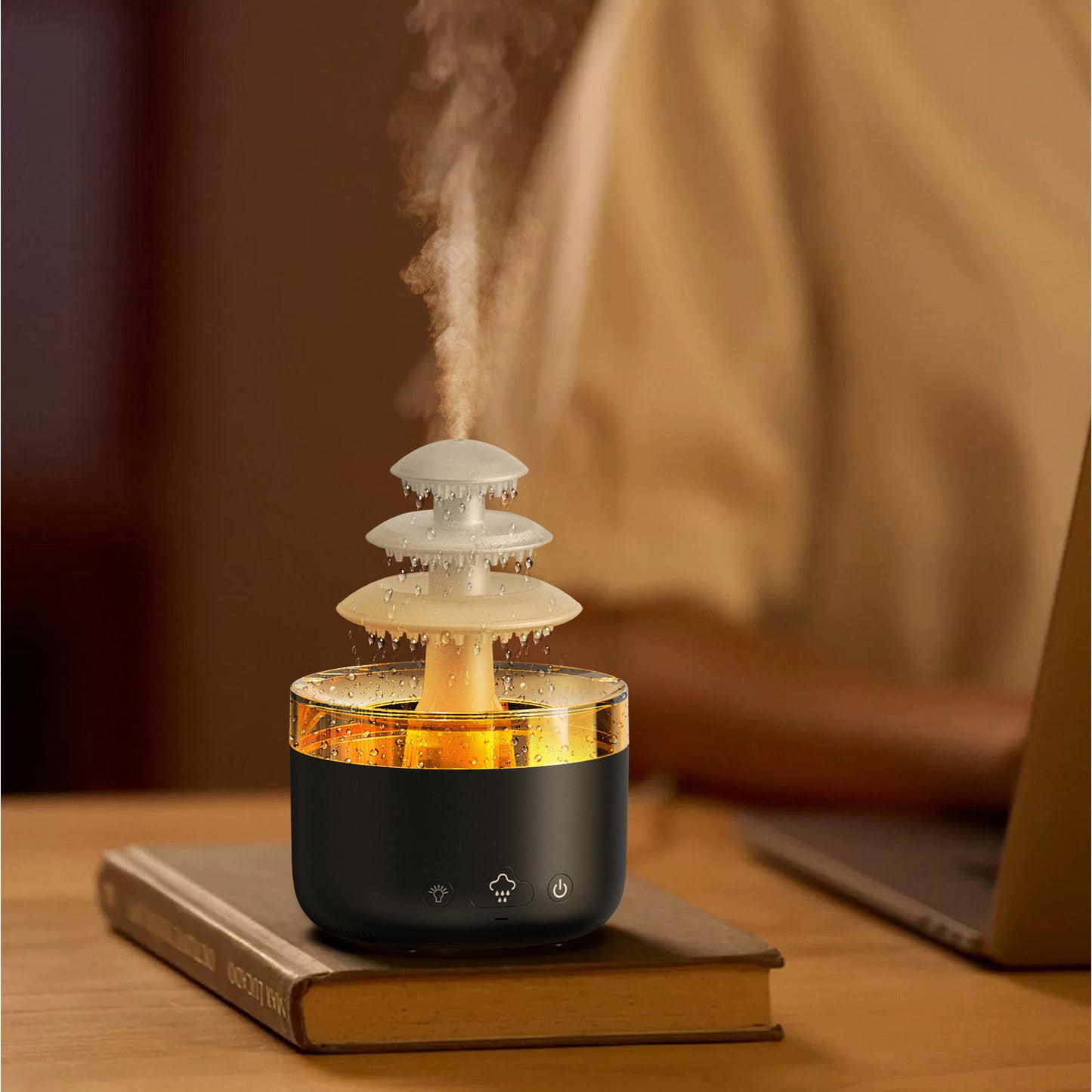 New Cloud Rain Air Humidifier with Essential Oil Aromatherapy Diffuser