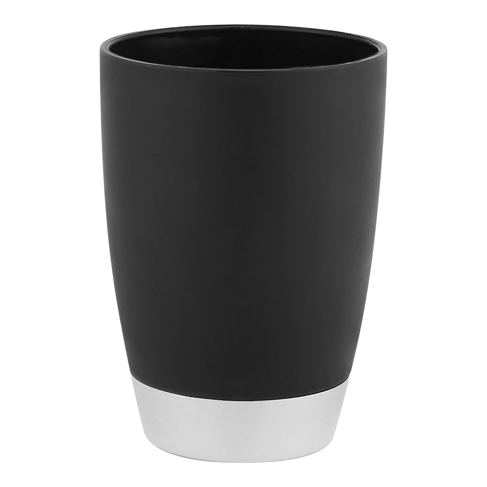 4Pcs/Set Bathroom Suit Accessories Includes Cup Toothbrush Holder Soap Dish Dispenser Black