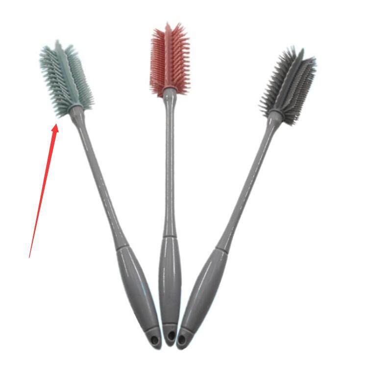 Durable Silicone Cleaning Long Handle Cup Brush
