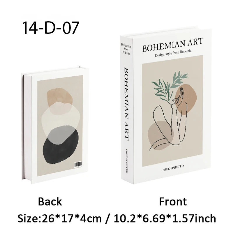 Luxury Fashion Fake Books Nooks for Decoration