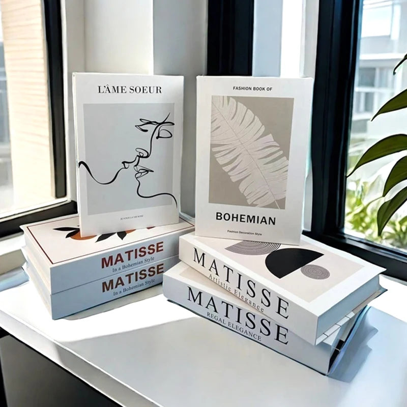 Luxury Fashion Fake Books Nooks for Decoration