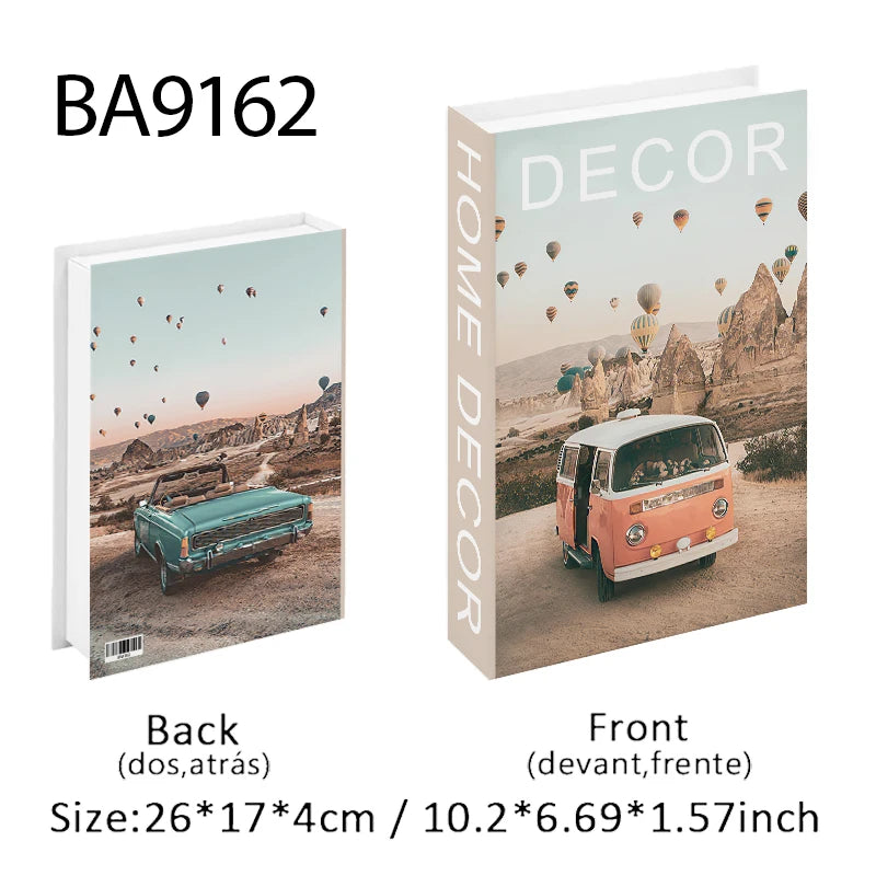 Luxury Fashion Fake Books Nooks for Decoration