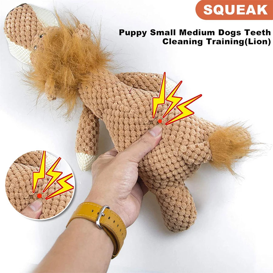 1/3 Pcs Dog Bite-Resistant Sound Plush Toy For Small & Medium Dogs