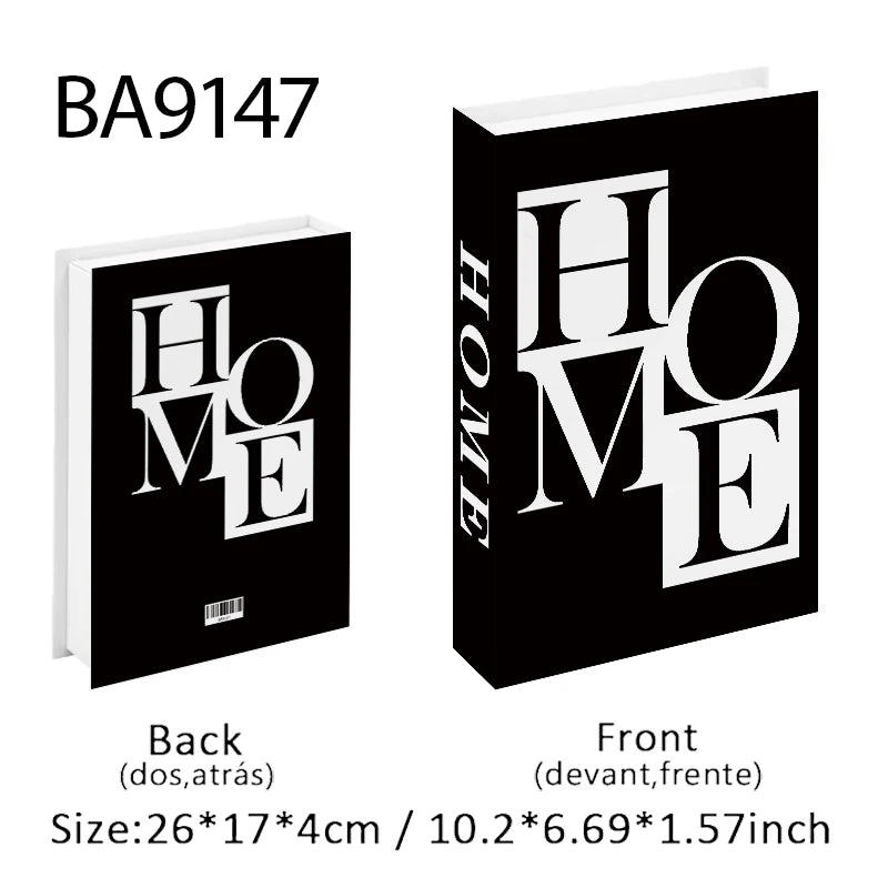 Luxury Fashion Fake Books Nooks for Decoration