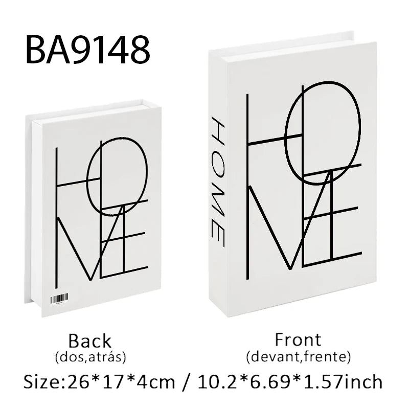 Luxury Fashion Fake Books Nooks for Decoration