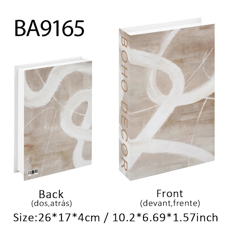 Luxury Fashion Fake Books Nooks for Decoration
