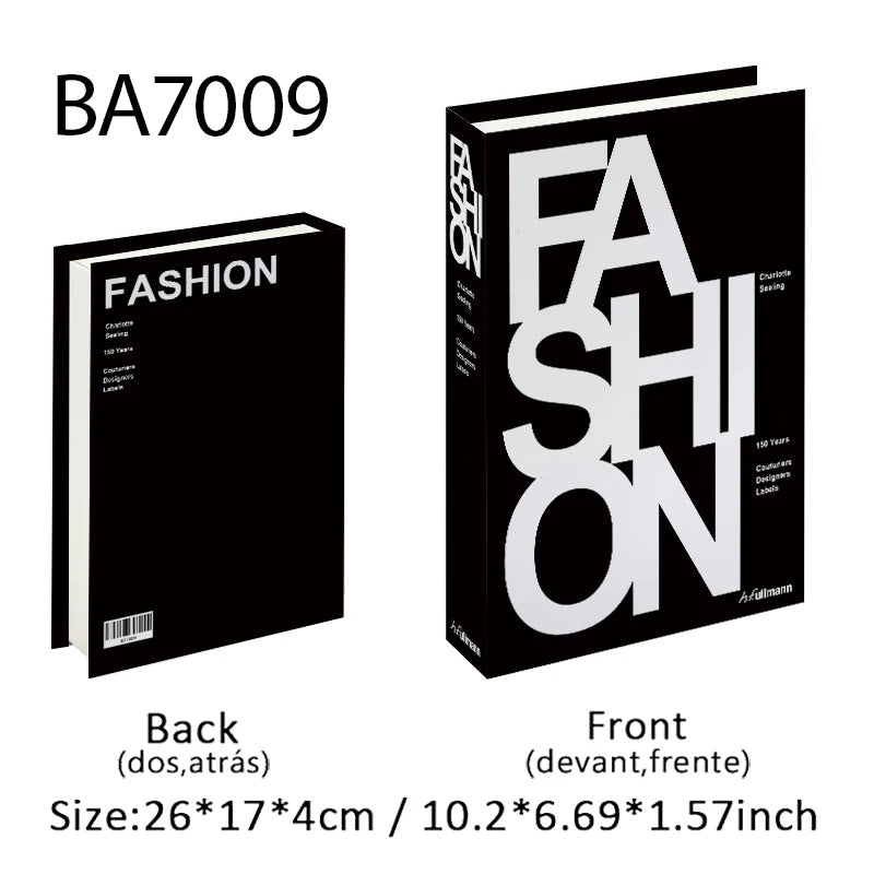 Luxury Fashion Fake Books Nooks for Decoration