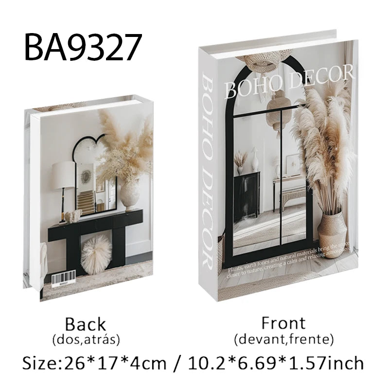 Luxury Fashion Fake Books Nooks for Decoration