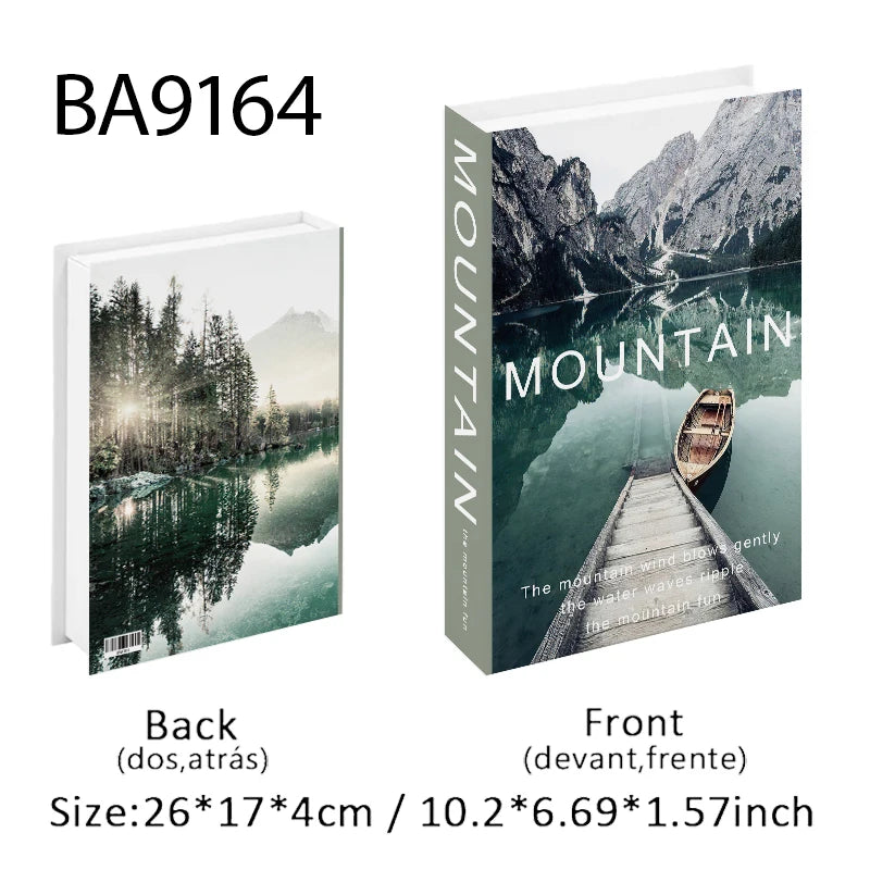 Luxury Fashion Fake Books Nooks for Decoration