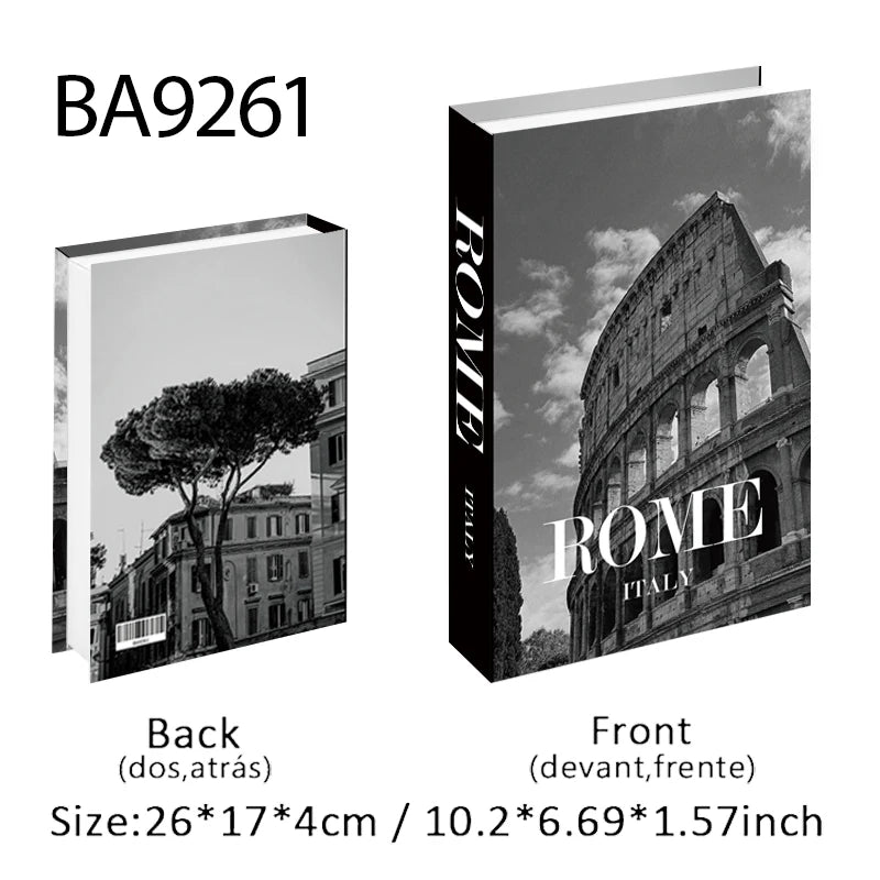 Luxury Fashion Fake Books Nooks for Decoration