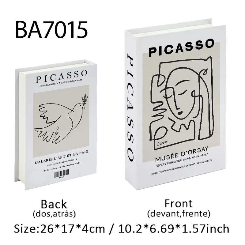 Luxury Fashion Fake Books Nooks for Decoration