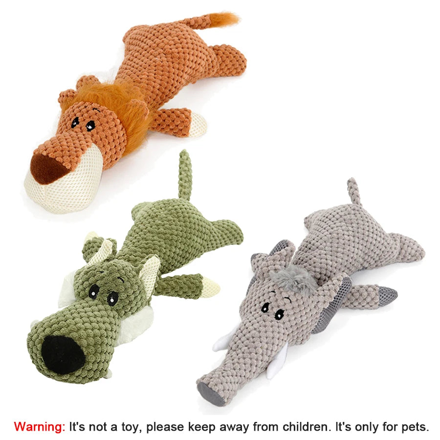 1/3 Pcs Dog Bite-Resistant Sound Plush Toy For Small & Medium Dogs
