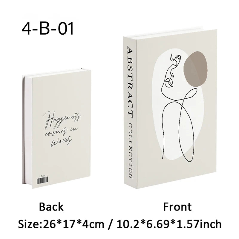 Luxury Fashion Fake Books Nooks for Decoration