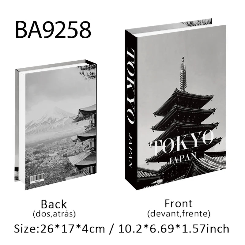 Luxury Fashion Fake Books Nooks for Decoration