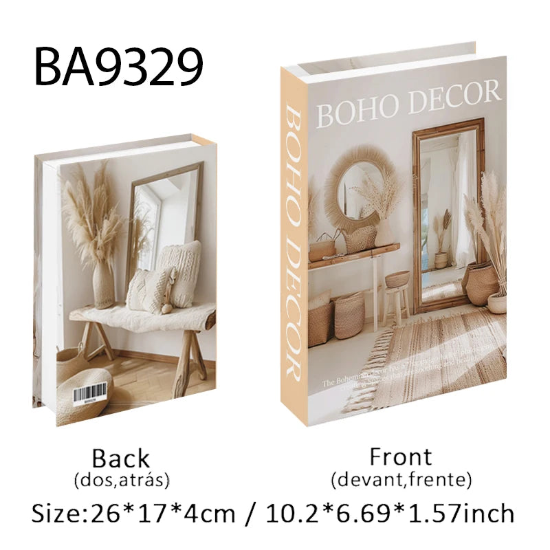 Luxury Fashion Fake Books Nooks for Decoration