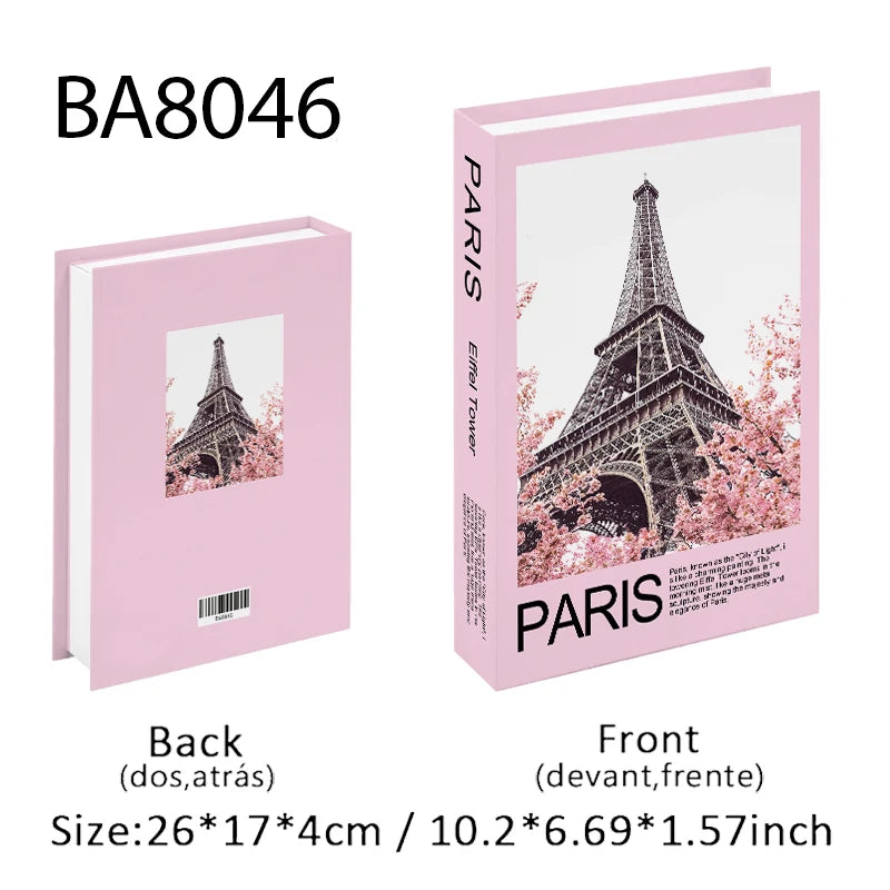 Luxury Fashion Fake Books Nooks for Decoration