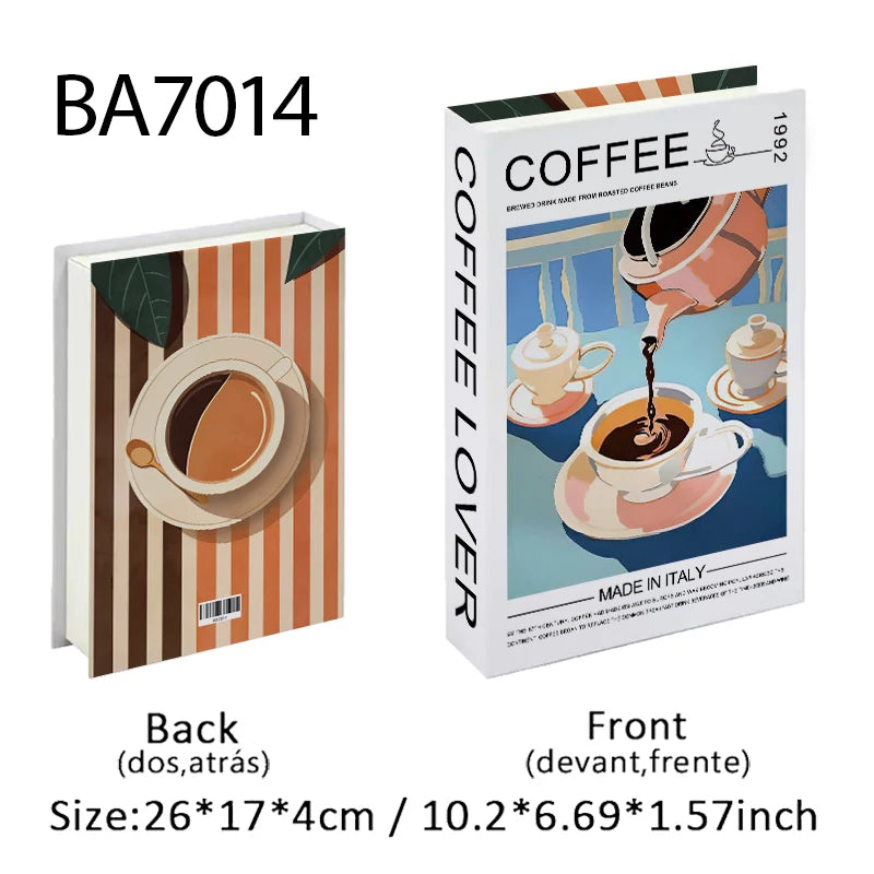 Luxury Fashion Fake Books Nooks for Decoration