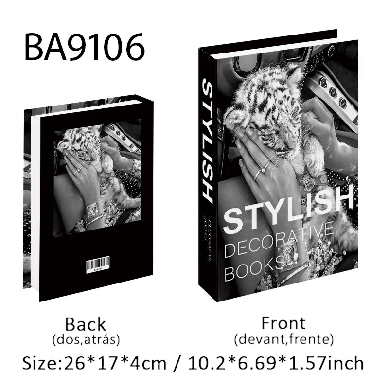 Luxury Fashion Fake Books Nooks for Decoration
