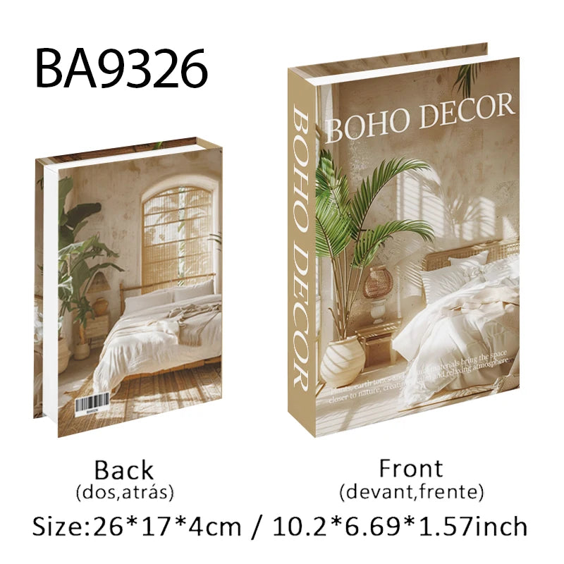 Luxury Fashion Fake Books Nooks for Decoration