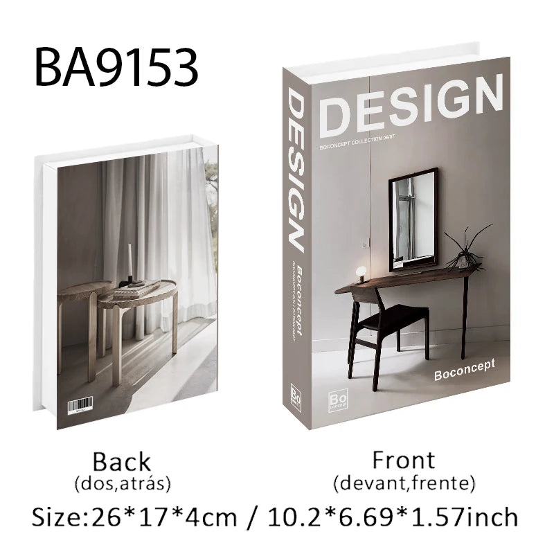 Luxury Fashion Fake Books Nooks for Decoration