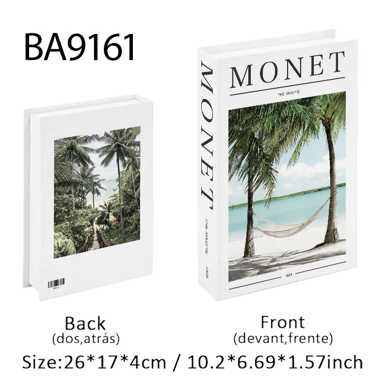 Luxury Fashion Fake Books Nooks for Decoration