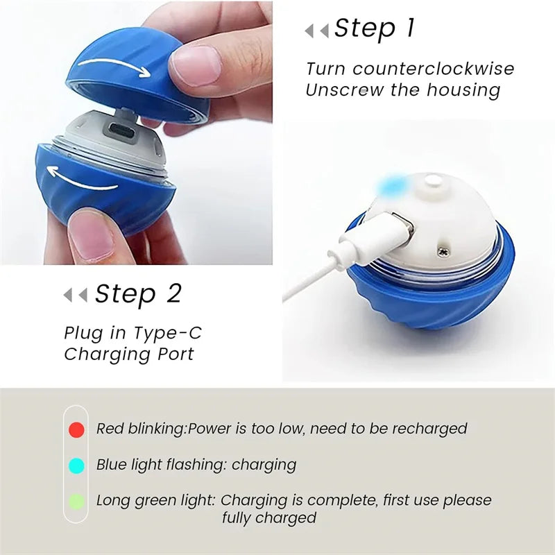 Pet's Electronic Interactive Moving Ball Toy