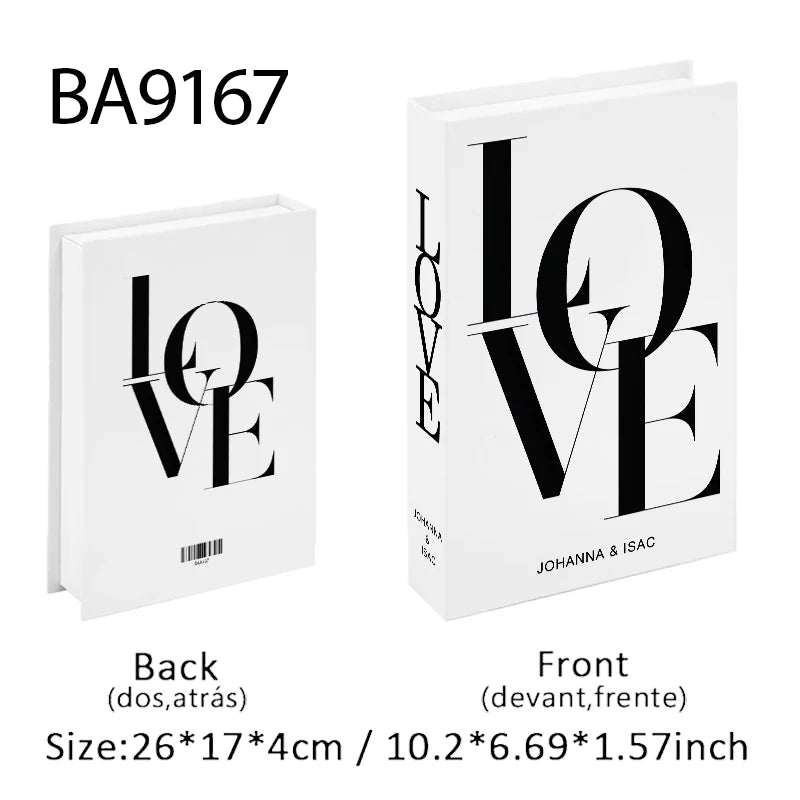 Luxury Fashion Fake Books Nooks for Decoration