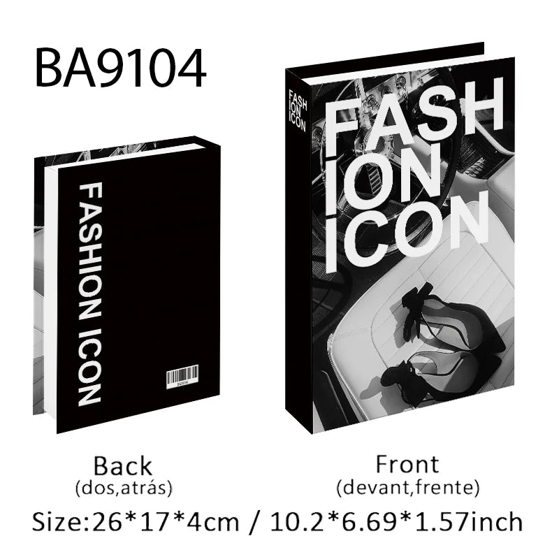 Luxury Fashion Fake Books Nooks for Decoration