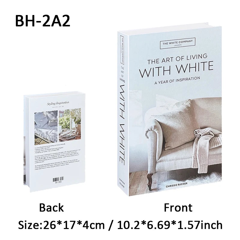 Luxury Fashion Fake Books Nooks for Decoration
