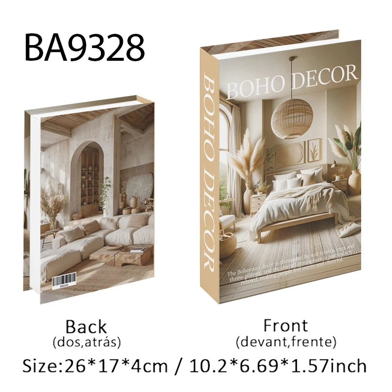 Luxury Fashion Fake Books Nooks for Decoration