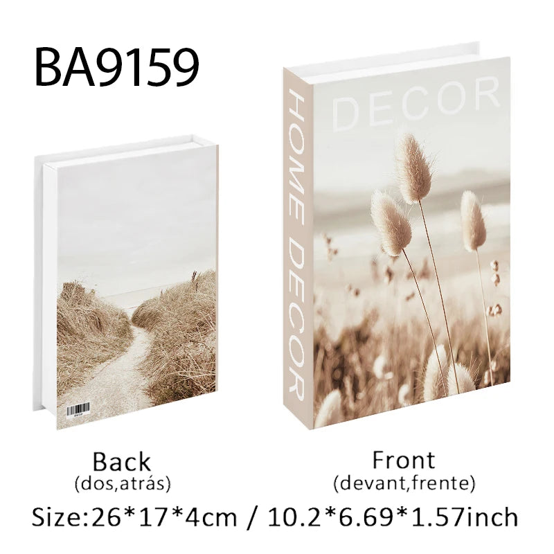 Luxury Fashion Fake Books Nooks for Decoration