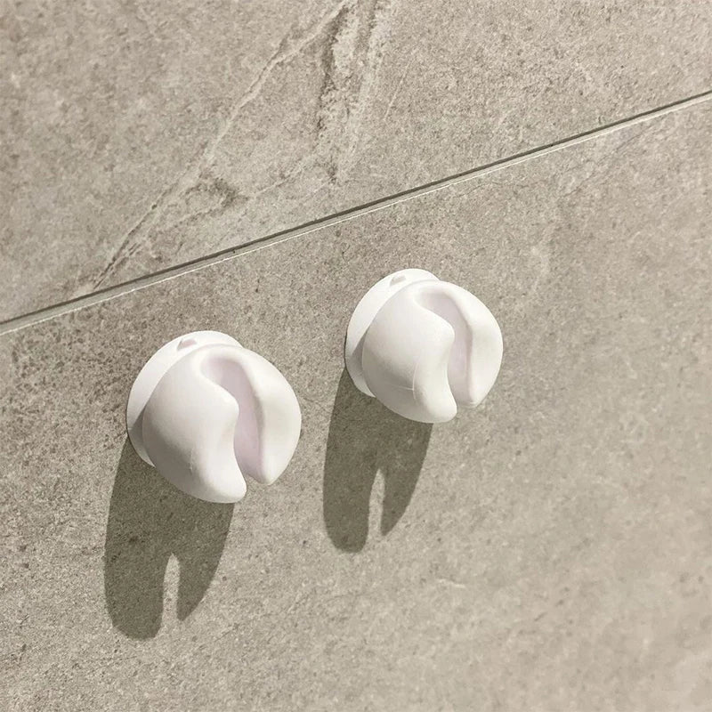 1/4Pcs Wall Mounted Toothbrush Holder With Suction Cup