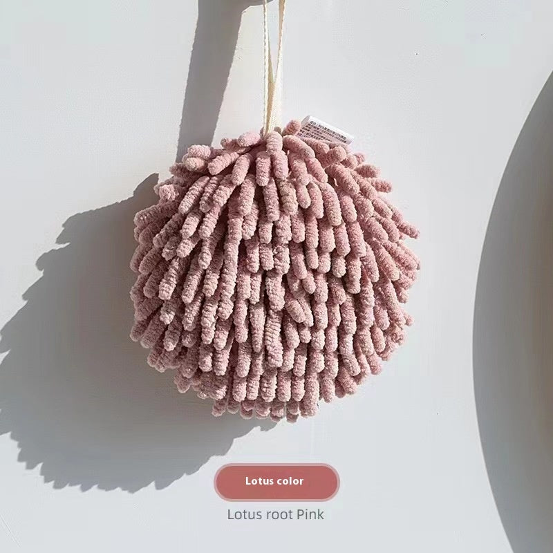 Hand-Wiping Ball Over Absorbent Cloth