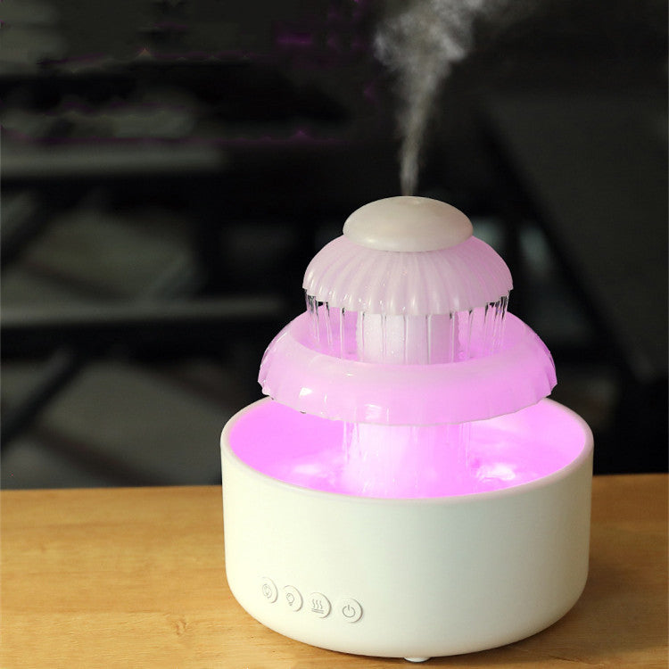 Mushroom Shaped Humidifying Cloud Rain Water Ultrasonic Aroma Diffuser