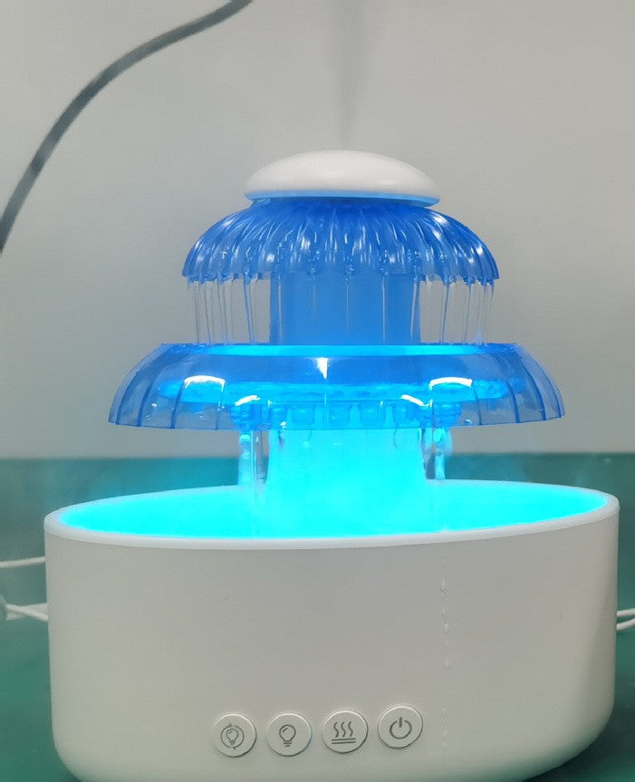 Mushroom Shaped Humidifying Cloud Rain Water Ultrasonic Aroma Diffuser