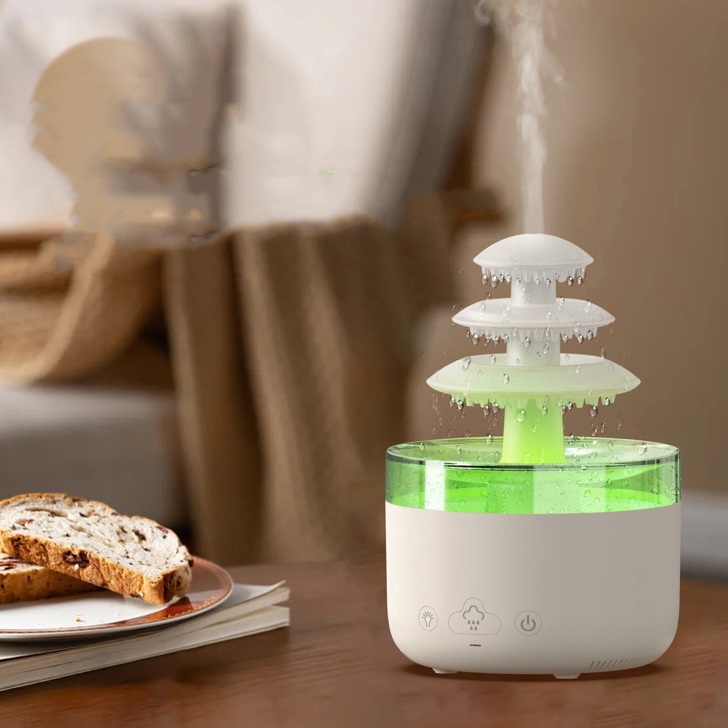 New Cloud Rain Air Humidifier with Essential Oil Aromatherapy Diffuser