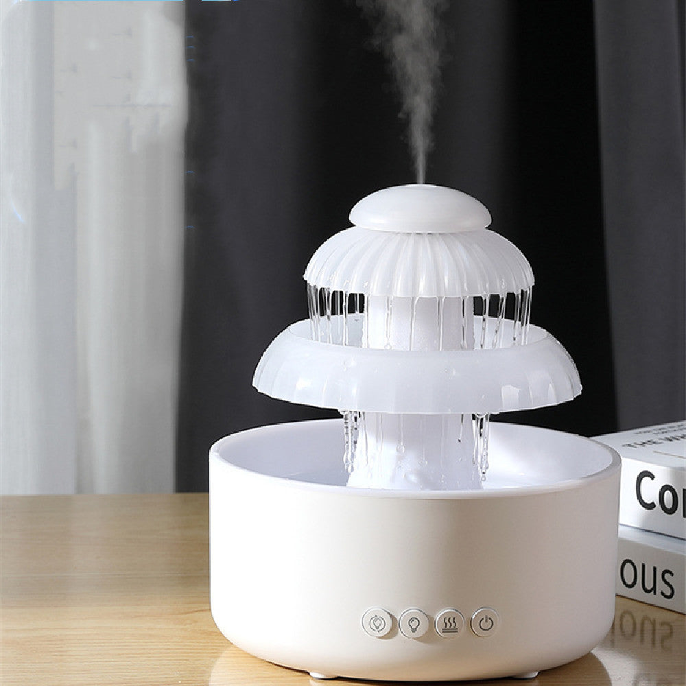 Mushroom Shaped Humidifying Cloud Rain Water Ultrasonic Aroma Diffuser