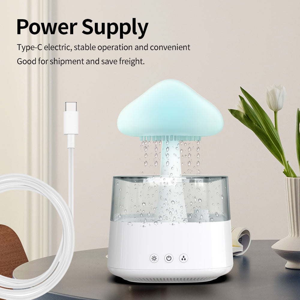 Mushroom Shaped Rain Cloud Humidifier