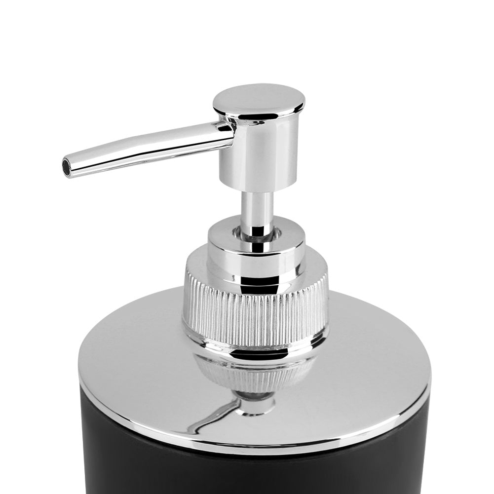 4Pcs/Set Bathroom Suit Accessories Includes Cup Toothbrush Holder Soap Dish Dispenser Black