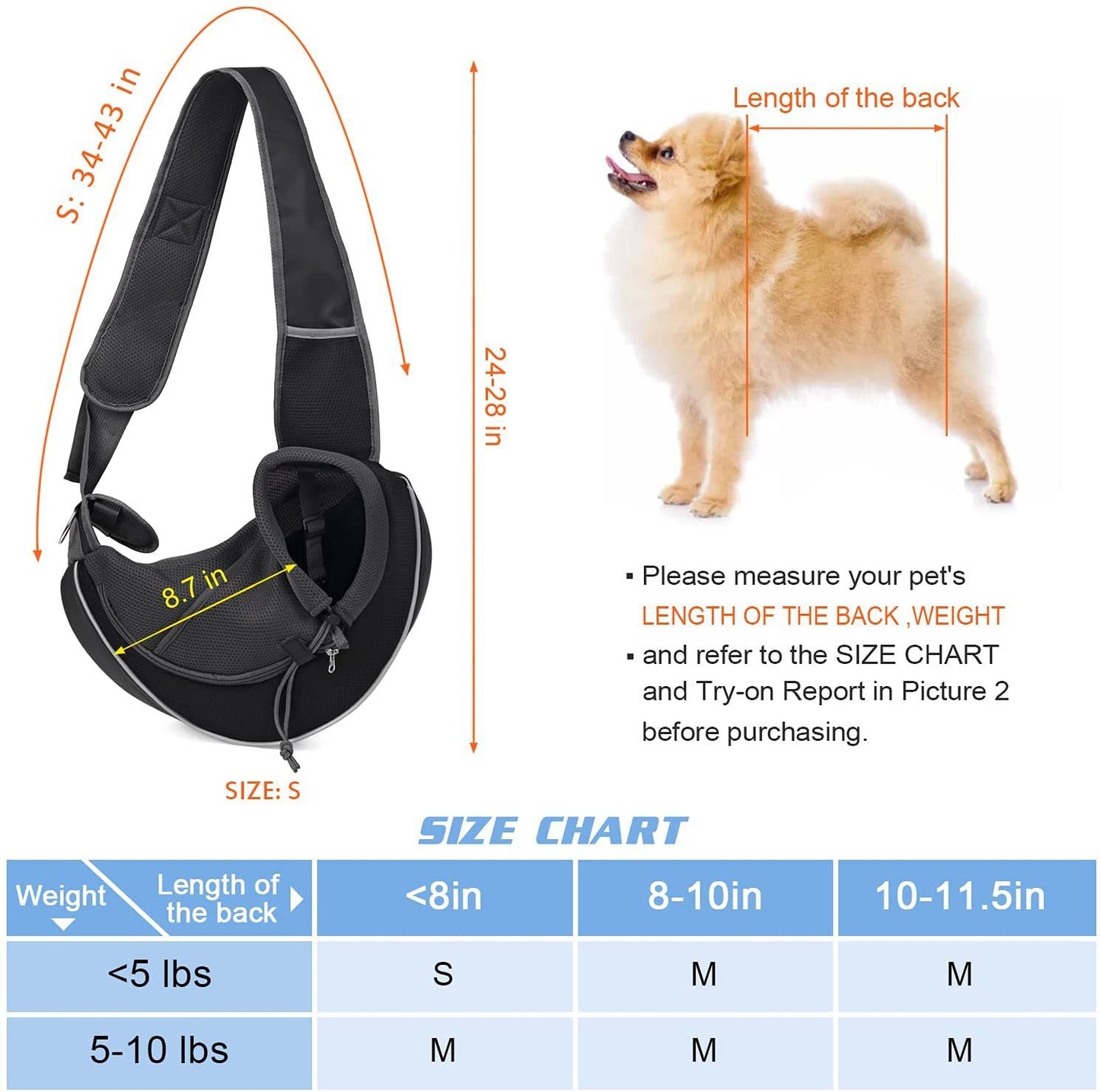 Portable Crossbody Pets Carrying Bag For Pets