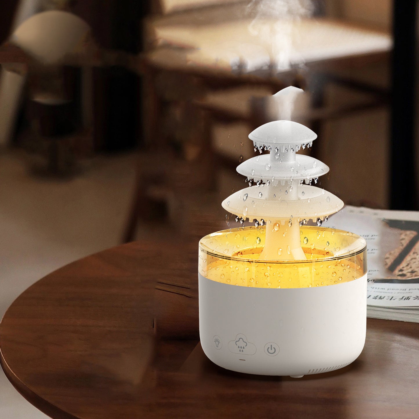 New Cloud Rain Air Humidifier with Essential Oil Aromatherapy Diffuser